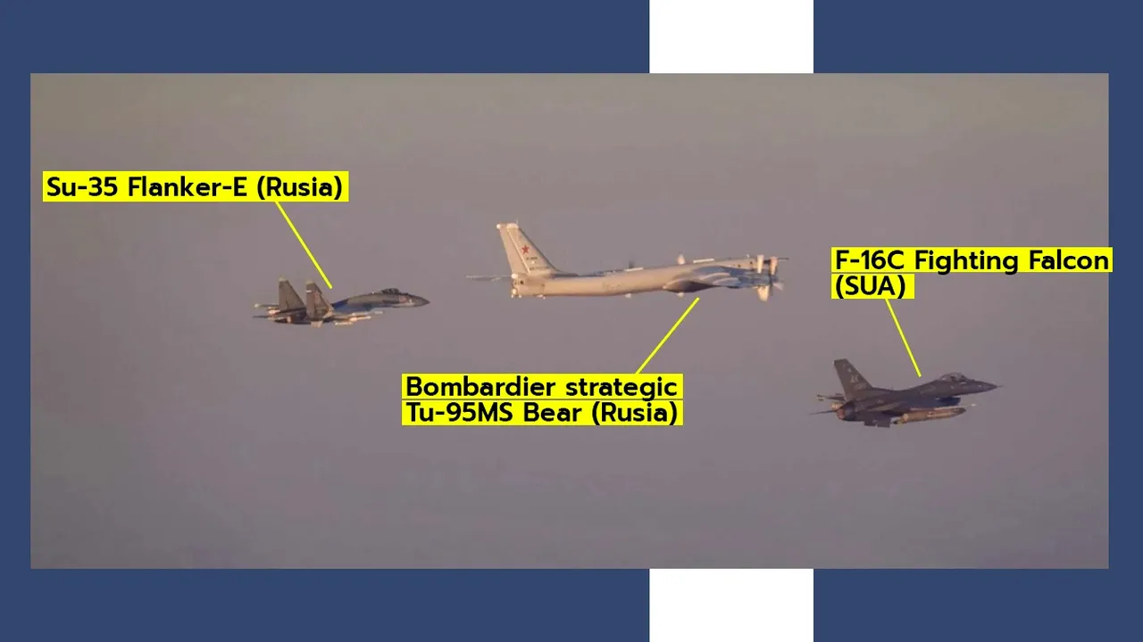 Jocul pe contre la înălțime și „ținta” ALASKA. Noi informații despre „întâlnirea” dintre avioanele F-16 americane și bombardierele rusești Tupolev Tu-95