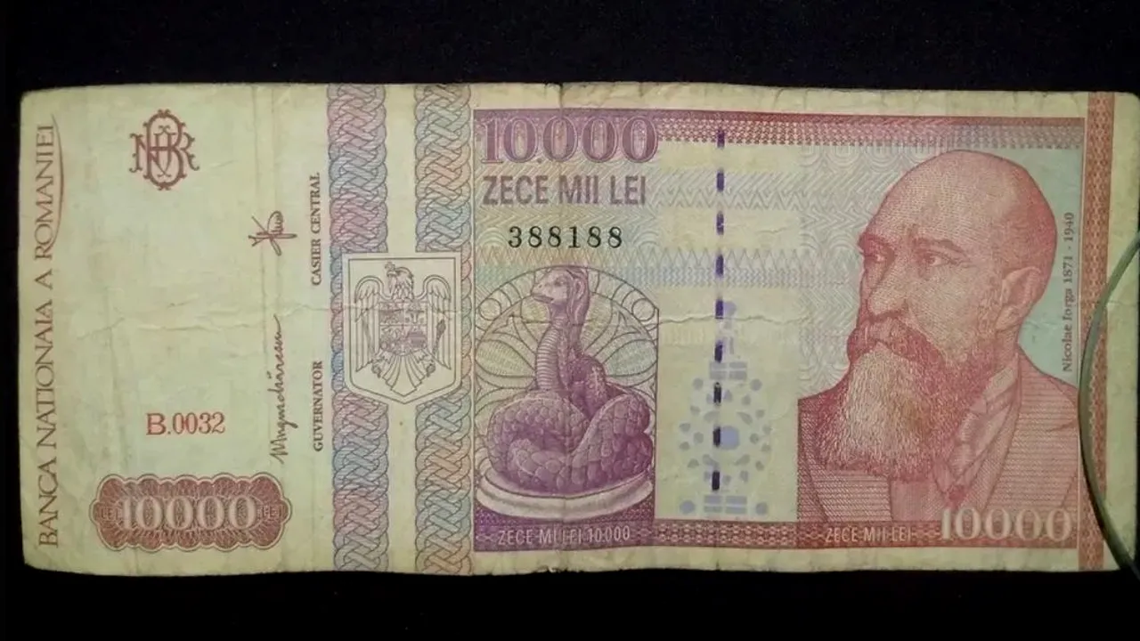 Prețul ireal cerut pentru o bancnotă de 10.000 de lei din 1994, acum, în 2024