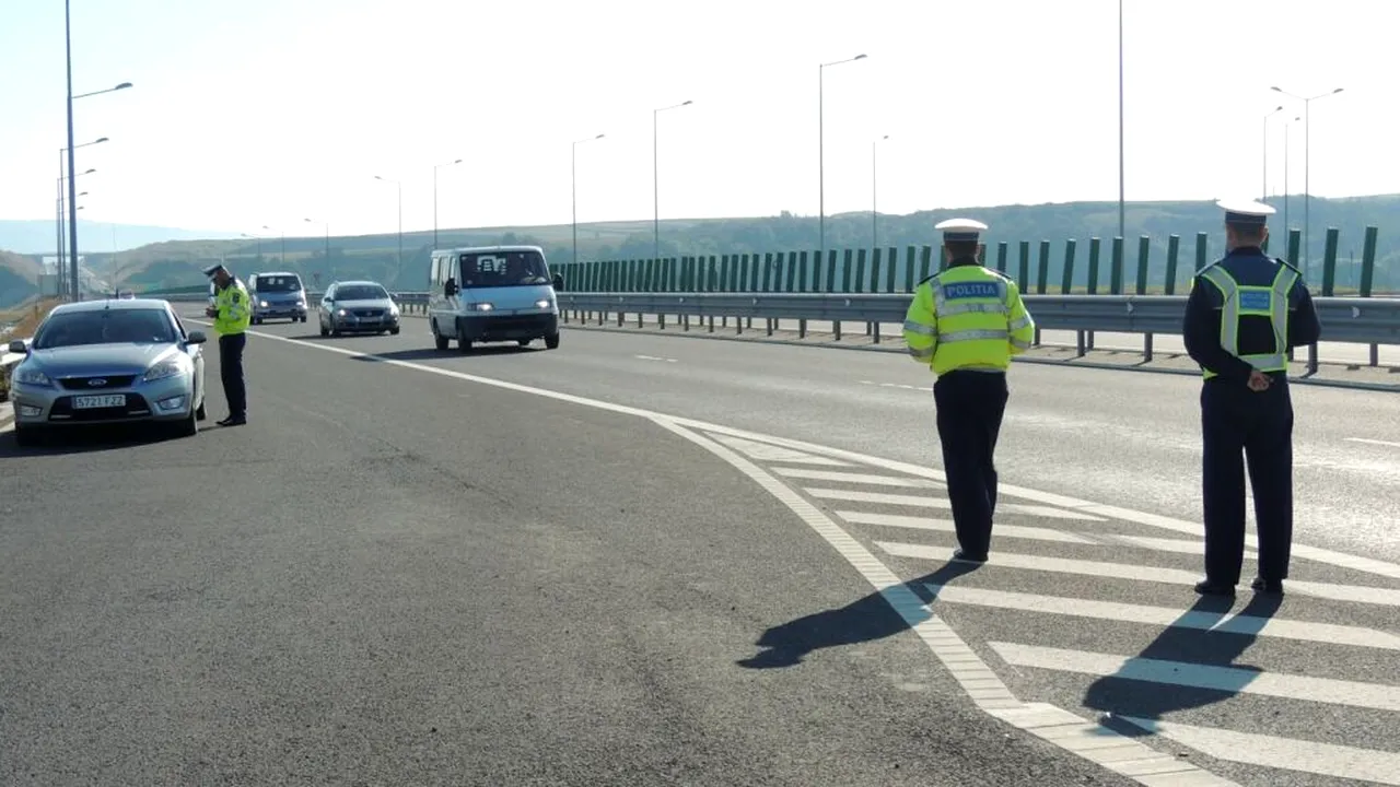 Surpriza vieții lor pentru polițiștii de la Rutieră: un tânăr din SUA se plimba cu bicicleta la Autostrada A1