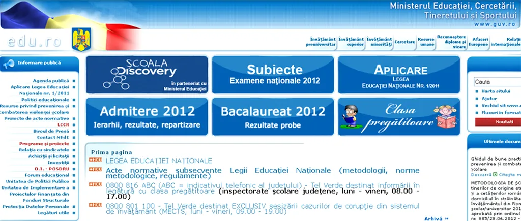 EDU.RO - REZULTATE BAC 2013 | Portalul Ministerului Educației. Situația după contestații