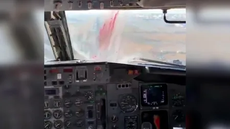 VIDEO | Momentul înfricoșător când o pasăre lovește parbrizul unui avion care aterizează, surprins