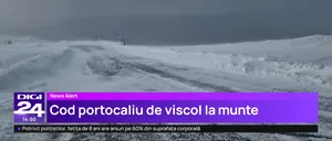 Ninsori abundente și cod portocaliu de viscol în 17 județe din România. La munte, drumarii sunt în ALERTĂ