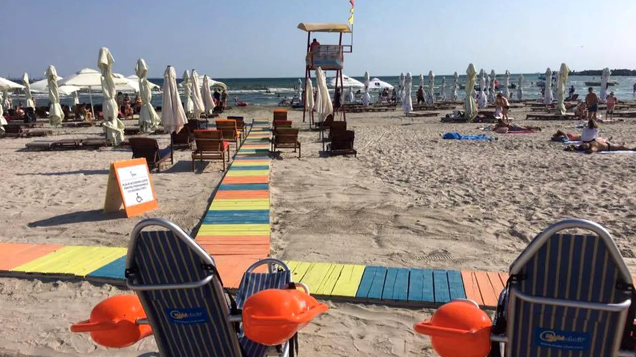 A fost inaugurată, la Mamaia, plaja UNICĂ în Europa