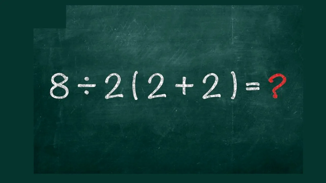 TEST IQ | Calculați 8:2(2+2), fără a folosi pixul sau calculatorul! Geniile răspund corect în 3 secunde