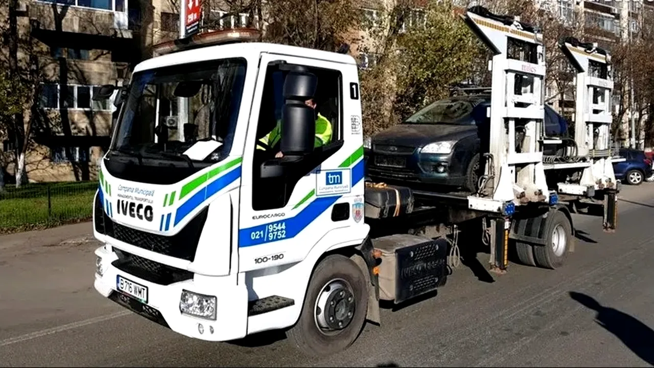 Parlamentul a votat: mașinile parcate neregulamentar pe trotuare vor fi ridicate!