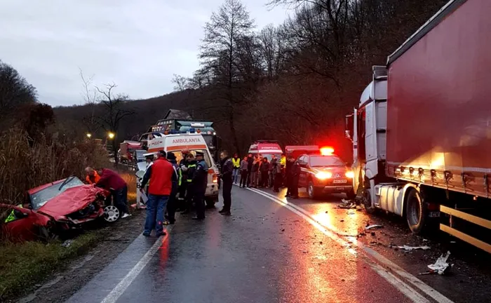 Accident mortal la Hula Bradului, în data de 19 noiembrie 2017 / Sursa foto: oradesibiu.ro