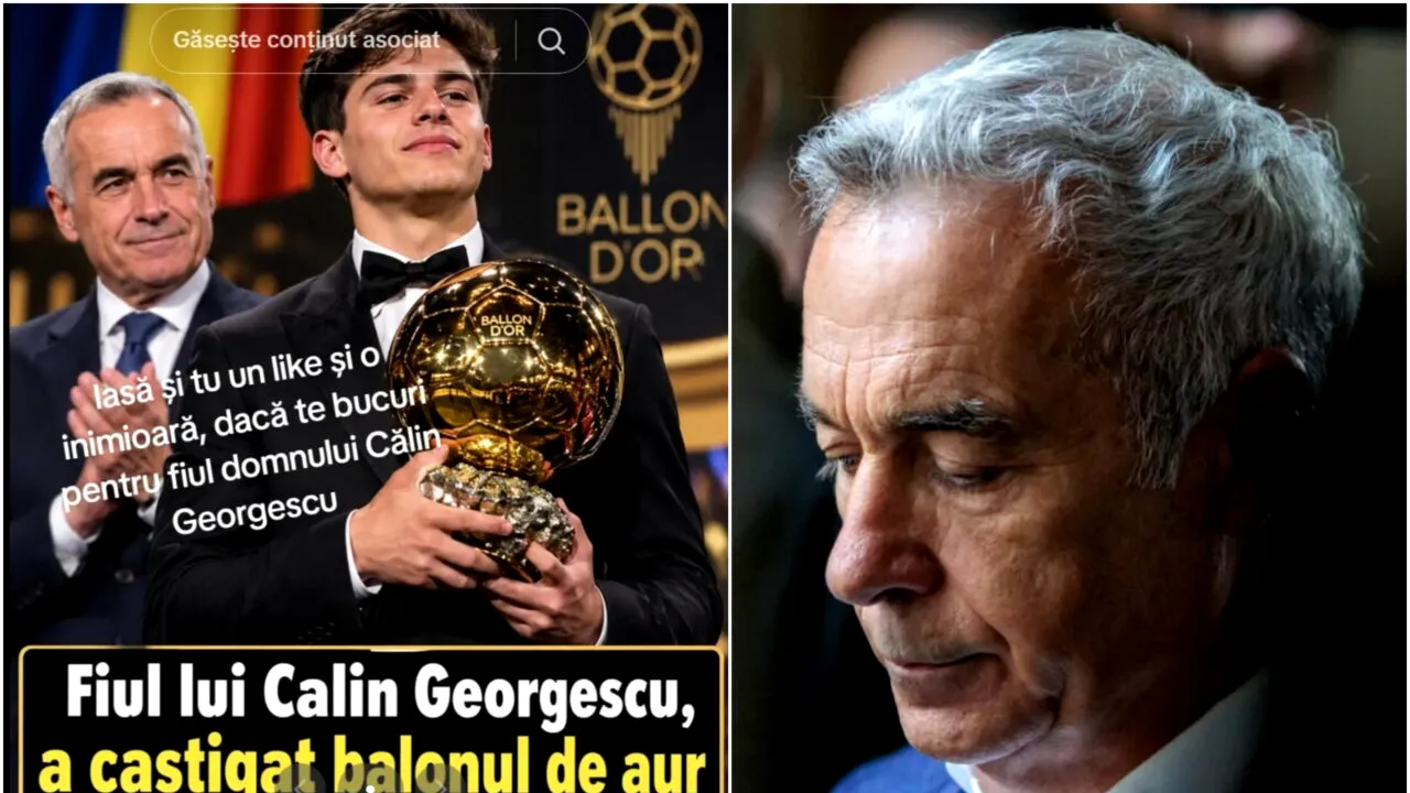 Mii de români, păcăliți de o postare ce pretindea că fiul lui Călin Georgescu a câștigat Balonul de Aur. Imaginea generată cu Inteligența Artificială a ajuns virală