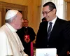 Victor Ponta: „Dumnezeu l-a chemat la EL pe un om sfânt – Sanctitatea Sa, Papa Francisc”