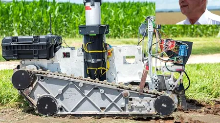 Caii de povară ai agriculturii viitorului nu nechează, ci au șenile, ară, însămânțează terenul și tratează culturile împotriva dăunătorilor. Agricultură de precizie avem și în România