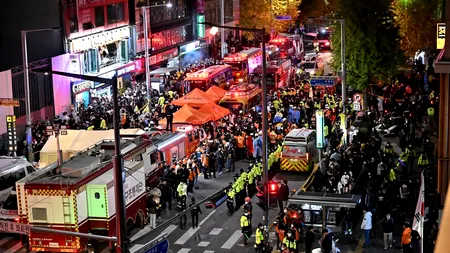 UPDATE: VIDEO - Numărul morților în busculada de „Halloween” din Coreea de Sud crește la 151 / Cele mai multe victime sunt adolescenți și tineri de 20 de ani / 3.000 de oameni sunt dați dispăruți / Președintele declară doliu național