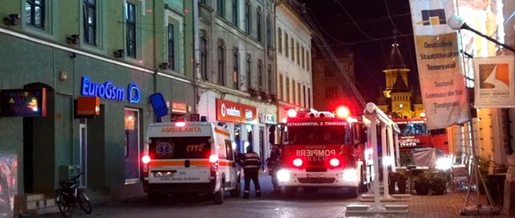 O alarmă falsă de incendiu s-a soldat cu moartea unui bătrân la Timișoara