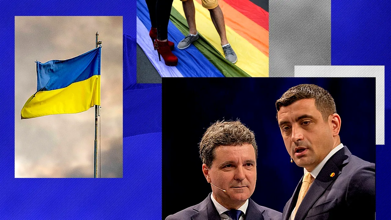 Cum se poziționează George Simion și Nicușor Dan pe cele mai sensibile TEME. Războiul din Ucraina, drepturile LGBTQ și libertatea de exprimare