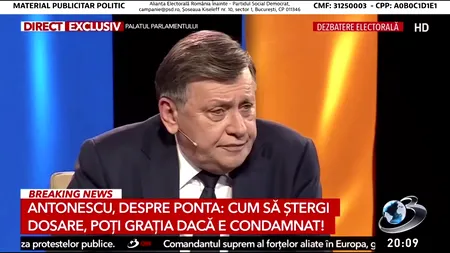 Crin Antonescu spune că NU l-ar grația pe Călin Georgescu: „Voi uza de dreptul grațierii” / „Nu mă refer la marii politicieni, la marii corupți”