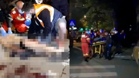 Bărbat de 50 de ani, înjunghiat în plină stradă în Capitală. Au intervenit și mascații! - FOTO