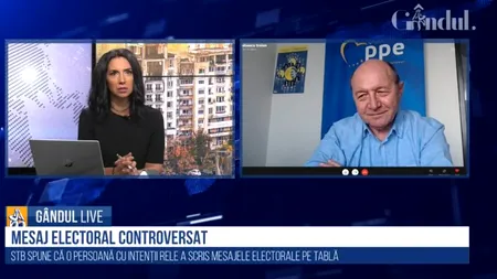 GÂNDUL LIVE. Traian Băsescu: V-aș ruga să alegeți inteligent, alegerile locale sunt despre administratori, nu politică