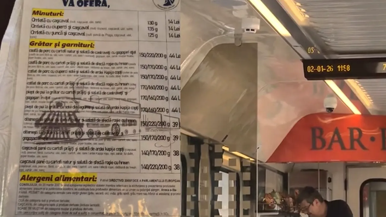 Ce mâncare se servește în vagoanele restaurant ale CFR Călători, la început de 2026: „Am început să întrecem Japonia”