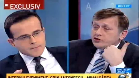 Schimb de replici dure între Crin Antonescu și Mihai Gâdea. Președintele PNL acuză 