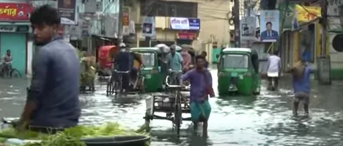 Inundații catastrofale în Bangladesh: Peste două milioane de persoane sunt izolate și cel puțin 10 au murit. VIDEO