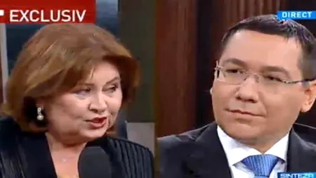 NOAPTEA LIMBILOR LUNGI. Florina Cercel, odă conducătorului, la Antena3: „Domnule Ponta, m-am simțit brusc bine când am dat mâna. Sunt senzitivă și simt aura oamenilor. Ferice de mama care v-a născut!