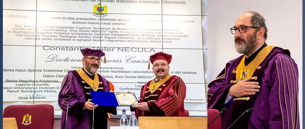 Părintele Constantin Necula, Doctor Honoris Causa al Academiei Forțelor Terestre „Nicolae Bălcescu” Sibiu