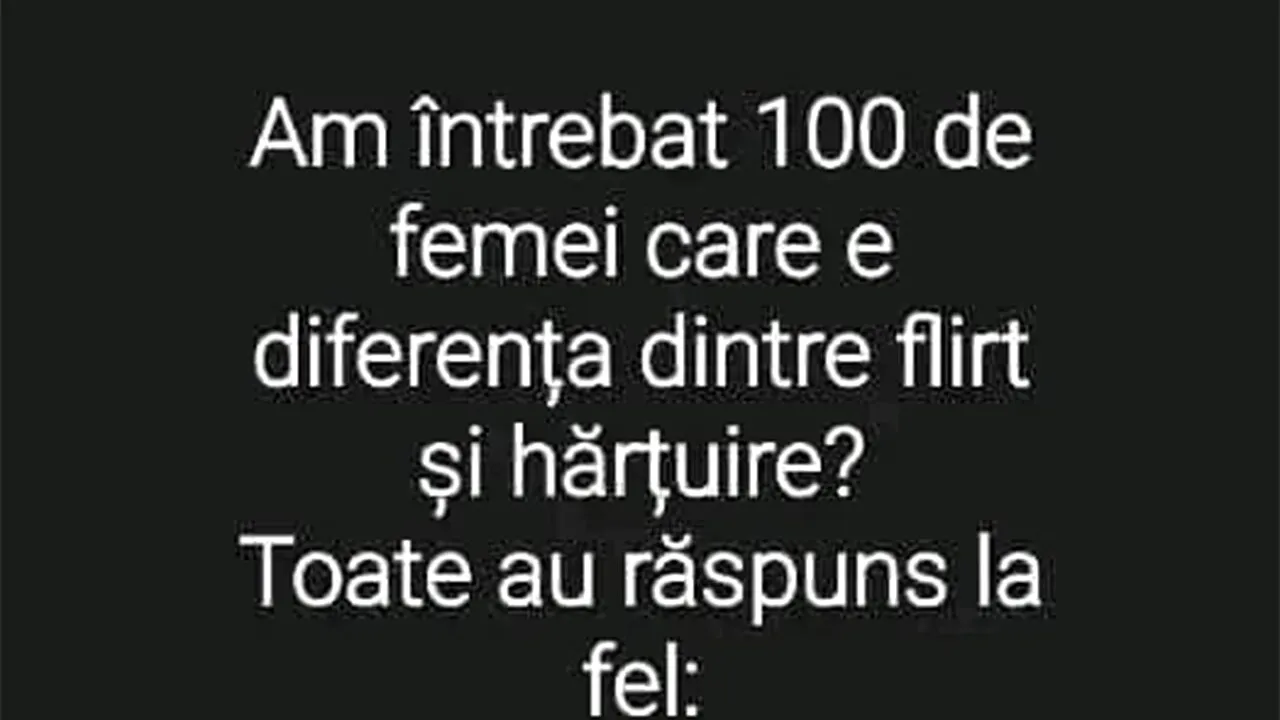 BANCUL ZILEI | Am întrebat 100 de femei care a diferența dintre 