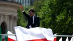 Nicușor Dan, discurs mobilizator la mitingul din Varșovia: În România, oamenii au respins izolaționismul și influența RUSĂ. Au ales seriozitatea