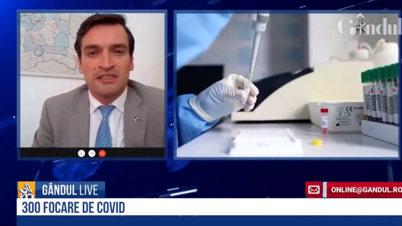 Andrei Baciu, la GÂNDUL LIVE, despre evoluția pandemiei: Important este să încercăm să scădem cât mai mult acest trend pentru ca proporțional să ajungă mai puțini pacienți la Terapie Intensivă - VIDEO