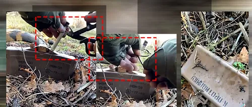 VIDEO. Un soldat ucrainean dezamorsează cu mâinile goale o bombă rusească. Dacă ar exploda, mina ar fi letală pe o rază de 50 de metri