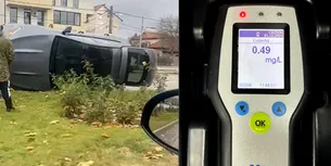 <span style='background-color: #dd9933; color: #fff; ' class='highlight text-uppercase'>ACTUALITATE</span> Șofer beat, aflat la volanul unui bolid de lux, ACCIDENTAT pe o stradă din Craiova. Bărbatul a fost transportat la spital