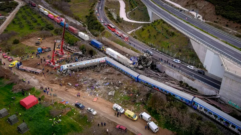 ACCIDENTUL feroviar din Grecia. Şeful de gară din Larisa, audiat peste şapte ore. Protestele continuă
