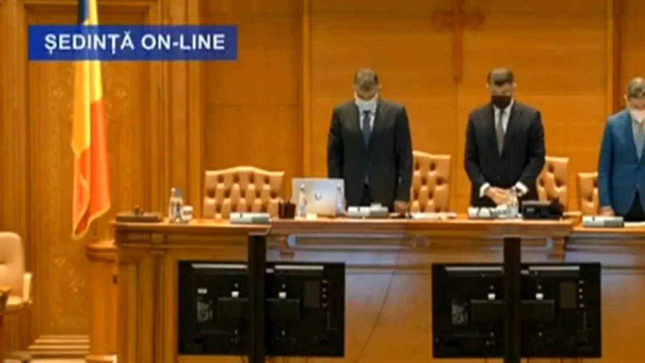 Parlamentarii au omagiat azi un coleg inexistent. Gafa lui Marcel Ciolacu