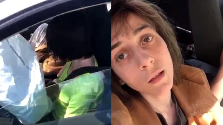 ACCIDENT. O șoferiță drogată a intrat cu mașina într-un autoturism parcat. Pasageră: „În trei minute plecăm” | VIDEO