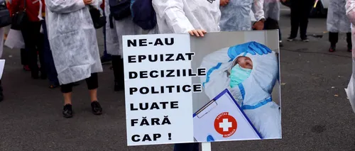 Cadrele medicale au decis să iasă joi în Piața Victoriei, să protesteze în fața Guvernului!