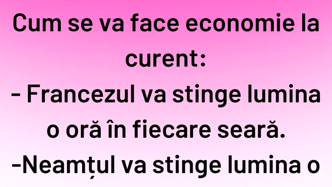 BANCUL ZILEI | Cum se face economie la curent