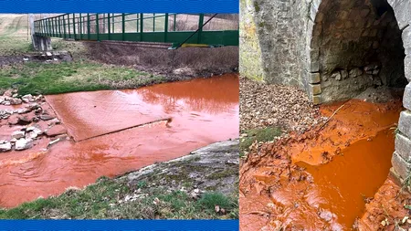 Alertă de poluare în Bihor. Posibil, un cutremur a provocat o deversare dintr-o mina dezafectată în Criș