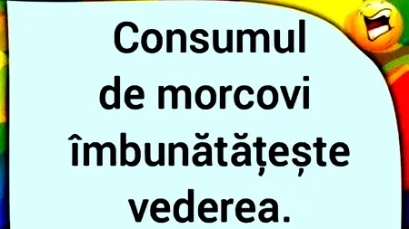 BANCUL ZILEI | Morcovi VS vin