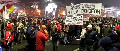 VIDEO. Proteste în București. Aproape 3.000 de persoane au protestat în centrul Capitalei