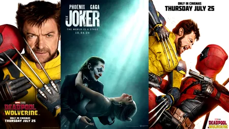 Joker: Folie à Deux și Deadpool & Wolverine. Două FILME, patru personaje: un supererou, un antierou, un ticălos psihopat și o îndrăgostită