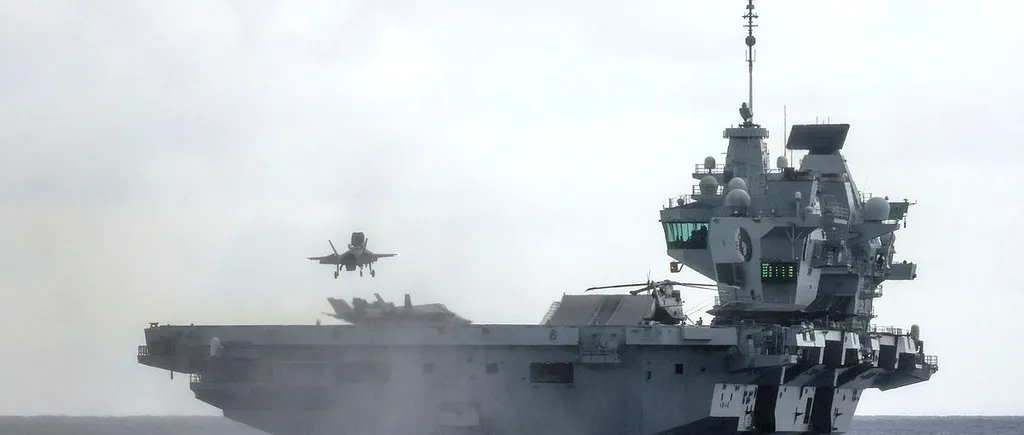 O navă a Marinei Regale a DOBORÂT o dronă de atac deasupra Mării Roşii