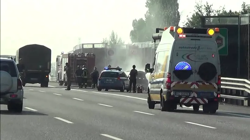 Un român a murit într-un accident produs pe o autostradă din nordul Italiei