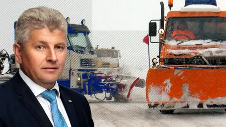 EXCLUSIV | Primarul din Călinești Oaș deszăpezește personal drumurile comunei, cu utilajele administrației locale. Dinu Birtoc: „O fac din plăcere”