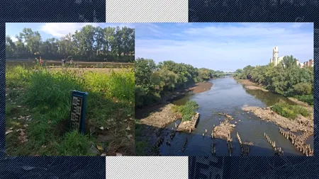 Someșul SEACĂ văzând cu ochii. Nivelul apei a atins un record negativ istoric în Satu Mare