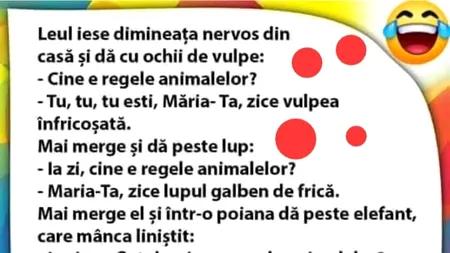 BANCUL de sâmbătă | „Cine e regele animalelor?”