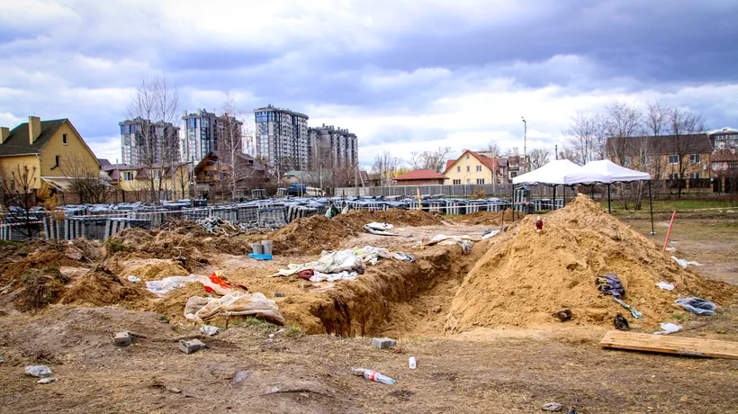 Încă două gropi comune descoperite la Borodianka. Printre victime, o fată de 15 ani