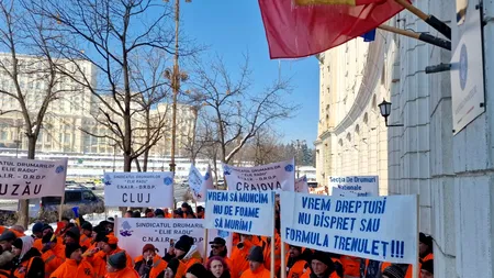 Angajații CNAIR au ieșit în stradă/ Suntem în pragul unui dezastru social. Nu vom accepta haosul legislativ