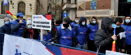 Bugetarii ies în stradă! Federația Publisind protestează în București, Giurgiu, Brăila și Vâlcea!