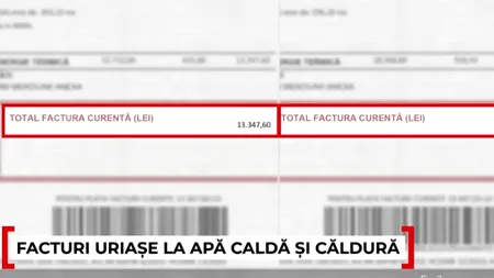 Facturi URIAȘE la apă și căldură. Sunt note de plată duble față decembrie 2023
