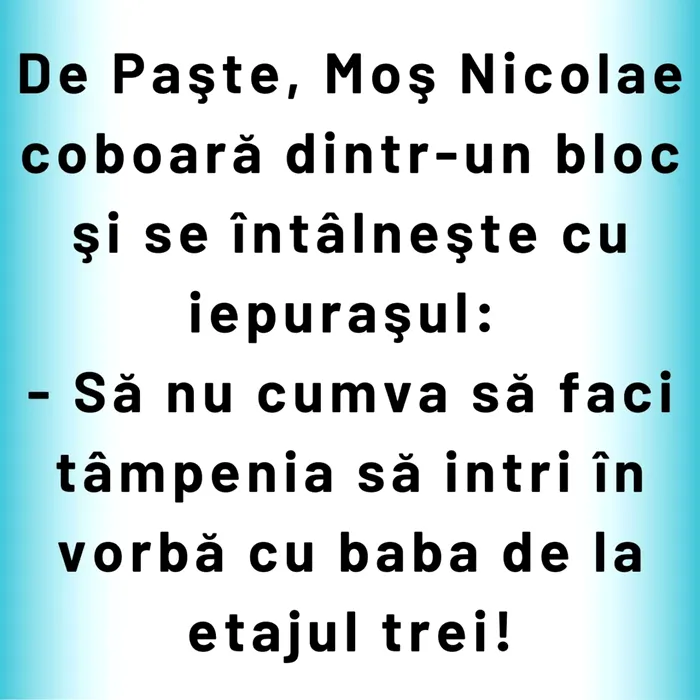Bancul de marți | Moș Nicolae și Iepurașul de Paște 