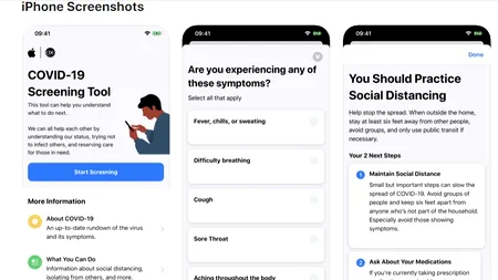 CORONAVIRUS. Apple lansează propria aplicație pentru COVID-19