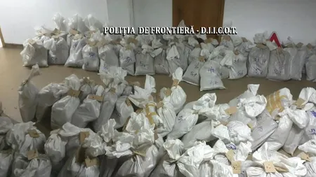 O cantitate uriașă de canabis a fost găsită în microbuzul unui sârb, la Giurgiu. Drogurile valorează 9 milioane euro